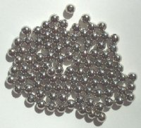 100 4mm Nickel Plated Metal Beads
